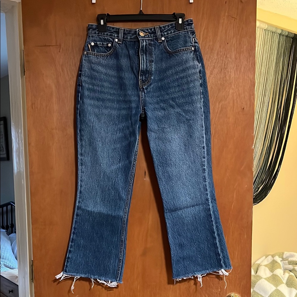 GANNI cropped flared jeans